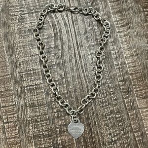 Tiffany & Co heart tag necklace